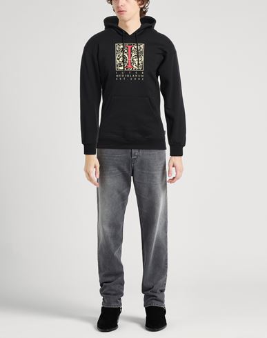 Man Sweatshirt Black Size XS Cotton