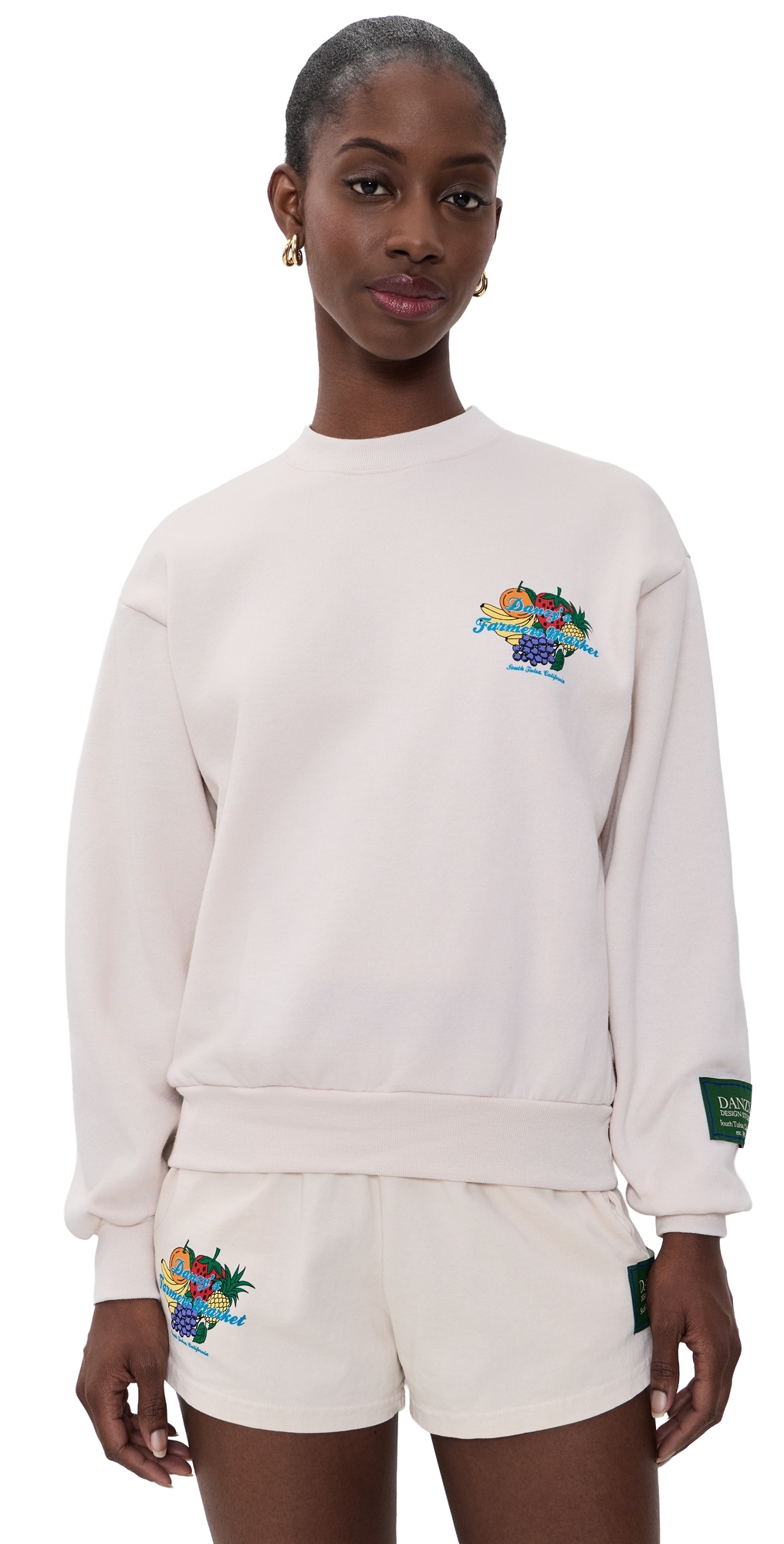 Farmers Market Crew Sweatshirt Cream