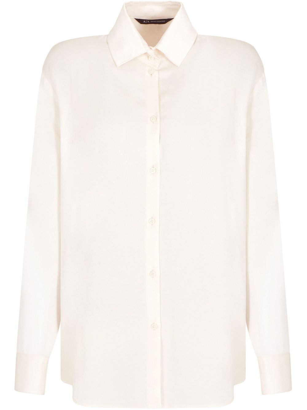 Armani Exchange spread-collar shirt - White