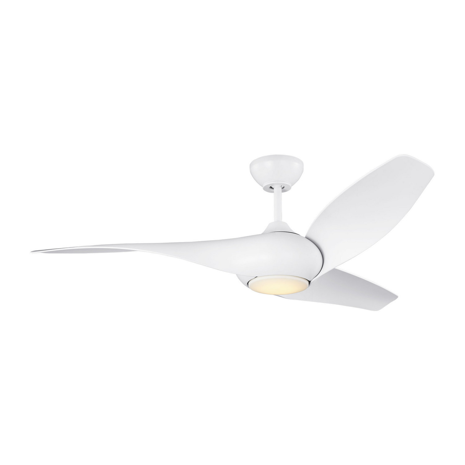 Matte White 52" Ceiling Fan from the Topan Smart 52 LED Collection