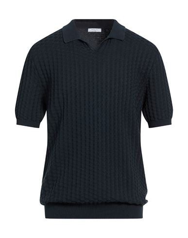 Man Sweater Midnight blue Size XL Cotton