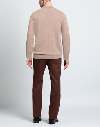 Man Sweater Sand Size M Lambswool, Nylon