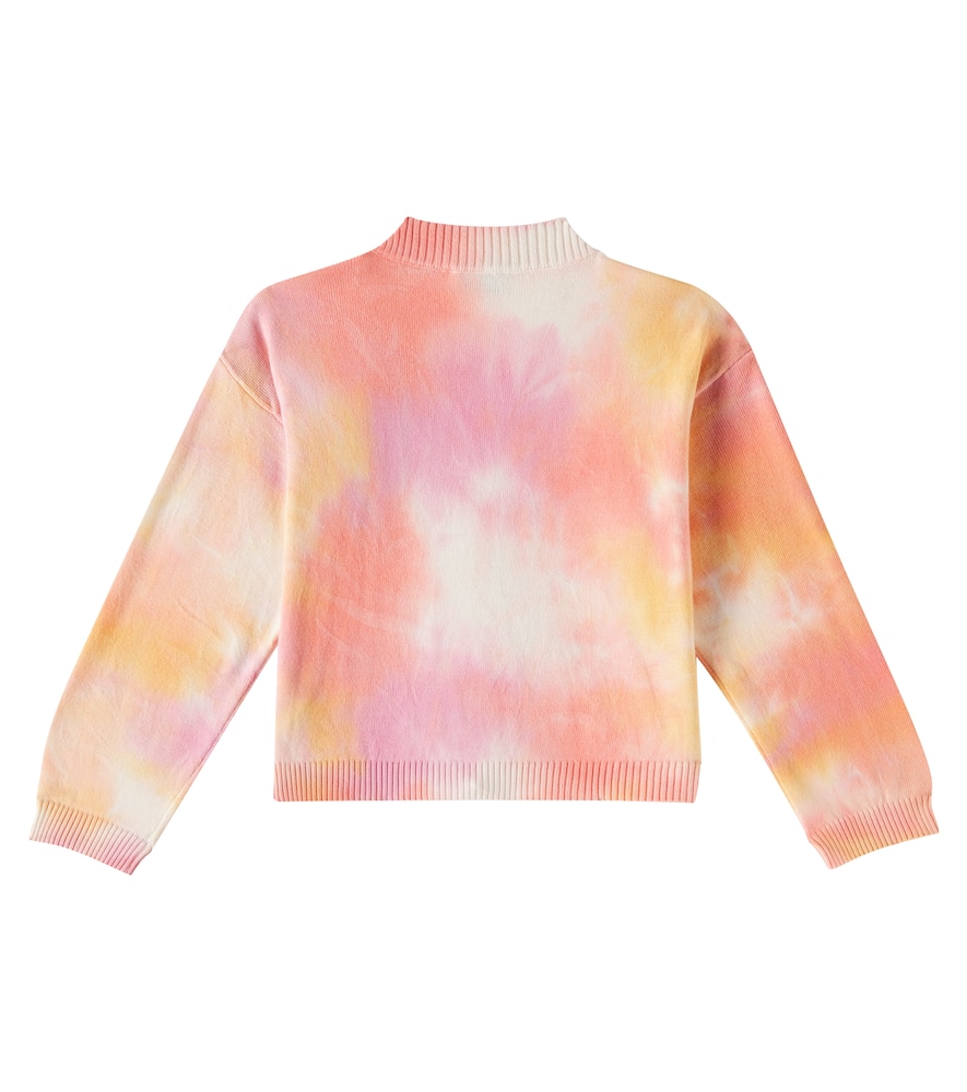 Tie-dye cotton cardigan