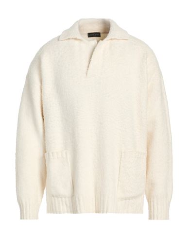 Man Sweater White Size 42 Cotton, Nylon, Elastane