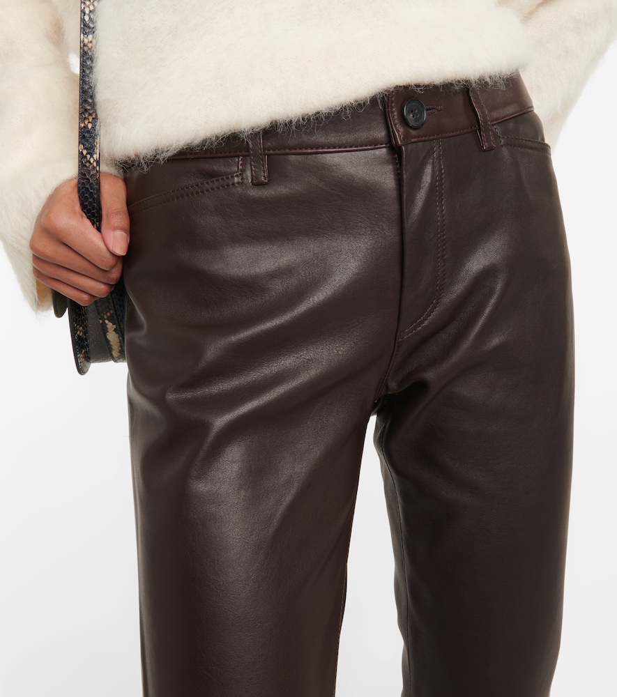 Petar Petrov Gonda low-rise leather pants