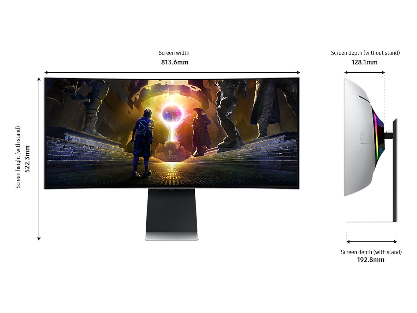 34" Odyssey OLED G8 (G85SD) Ultra-WQHD 175Hz 0.03ms Curved Gaming Monitor(LS34DG856SNXZA)
