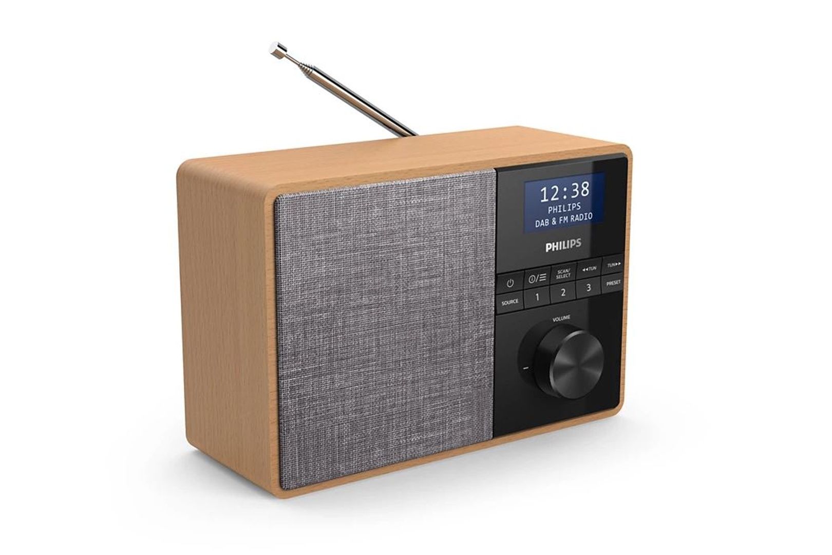 Philips TAR5505-10 Audio Portable Bluetooth FM/DAB+ Digital Radio in Black