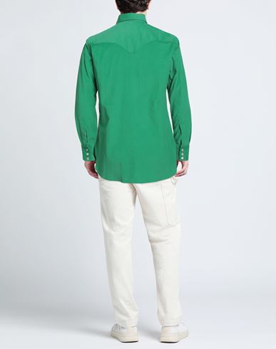 Arpège Heritage Man Shirt Green Size 34 Cotton