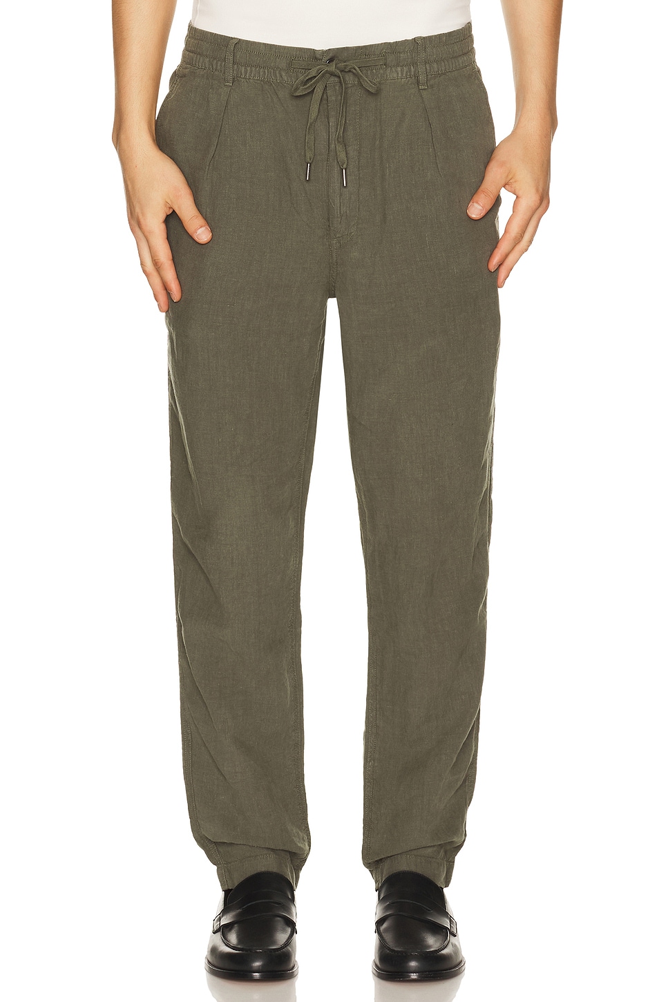 Polo Ralph Lauren Prepster Linen Pant in New Olive - Olive. XL/1X also in L, M, S, XXL/2X