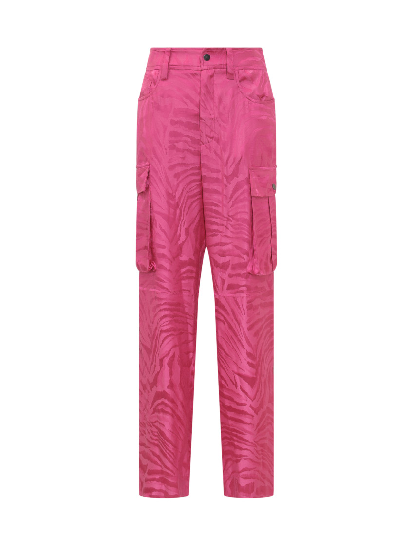 Pink Straight Cargos Pants
