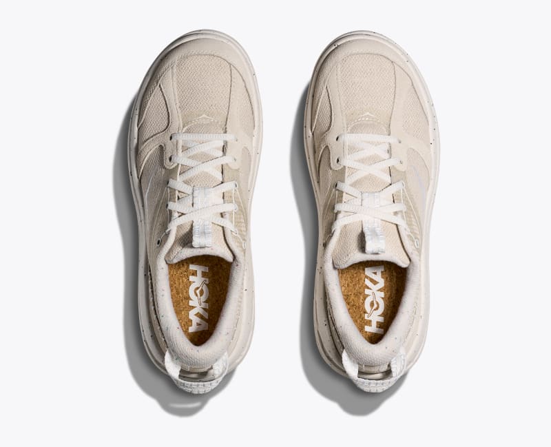 HOKA Vibrant Bloom Bondi B3LS Shoes in Frost/Pepper