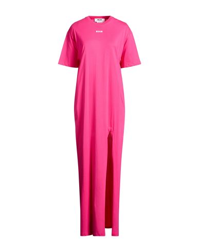 Woman Maxi dress Fuchsia Size M Cotton
