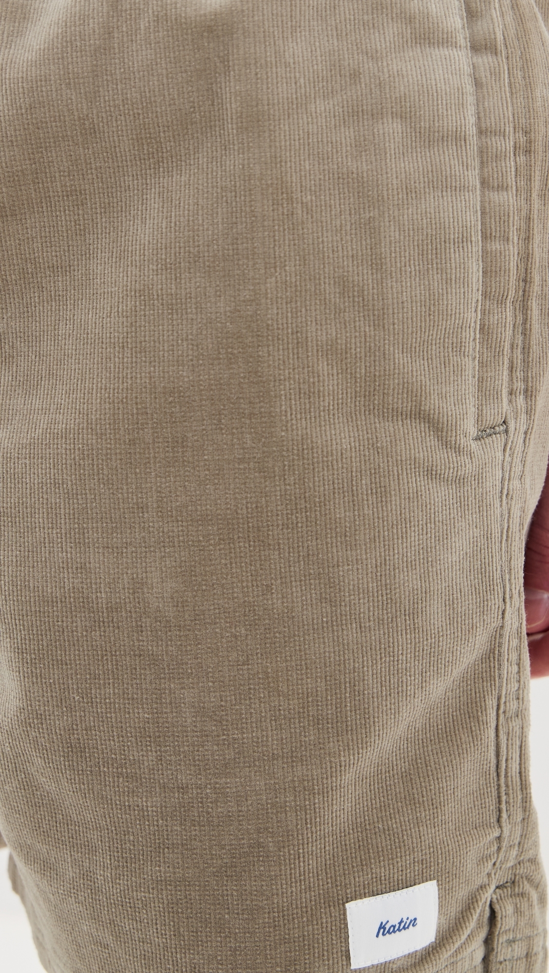 Corduroy Local Shorts Warm Grey