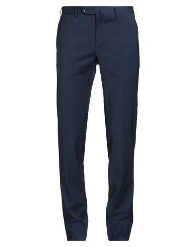 Man Pants Navy Size 32 Polyester, Wool, Elastane