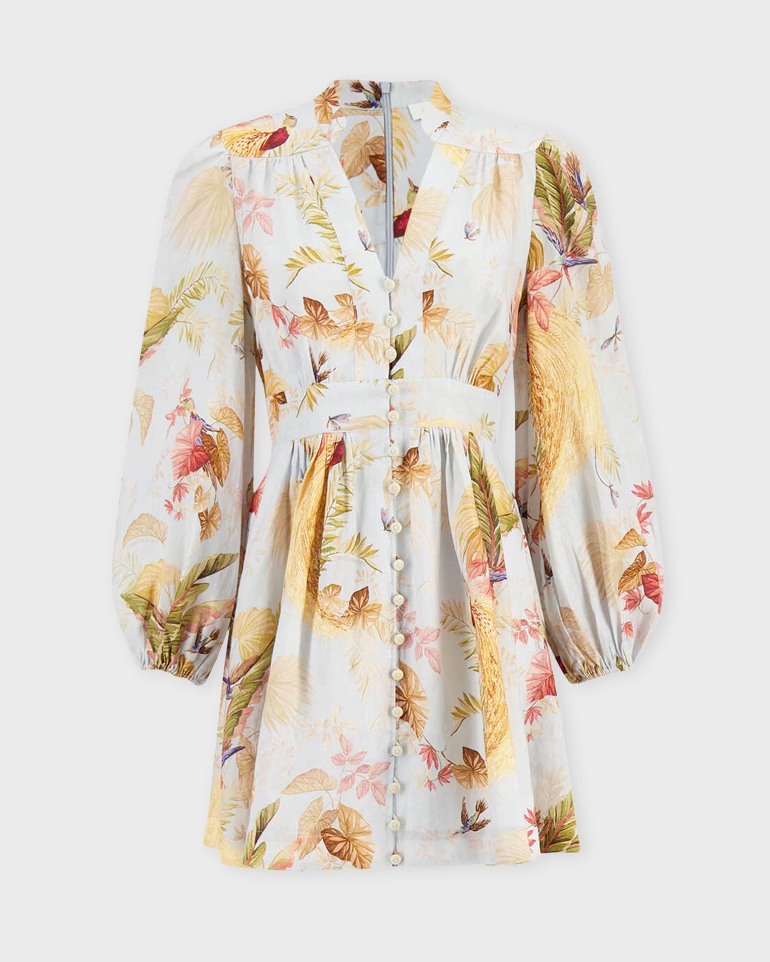 Zimmermann Dress Ascension Plunge Mini Light blue 2