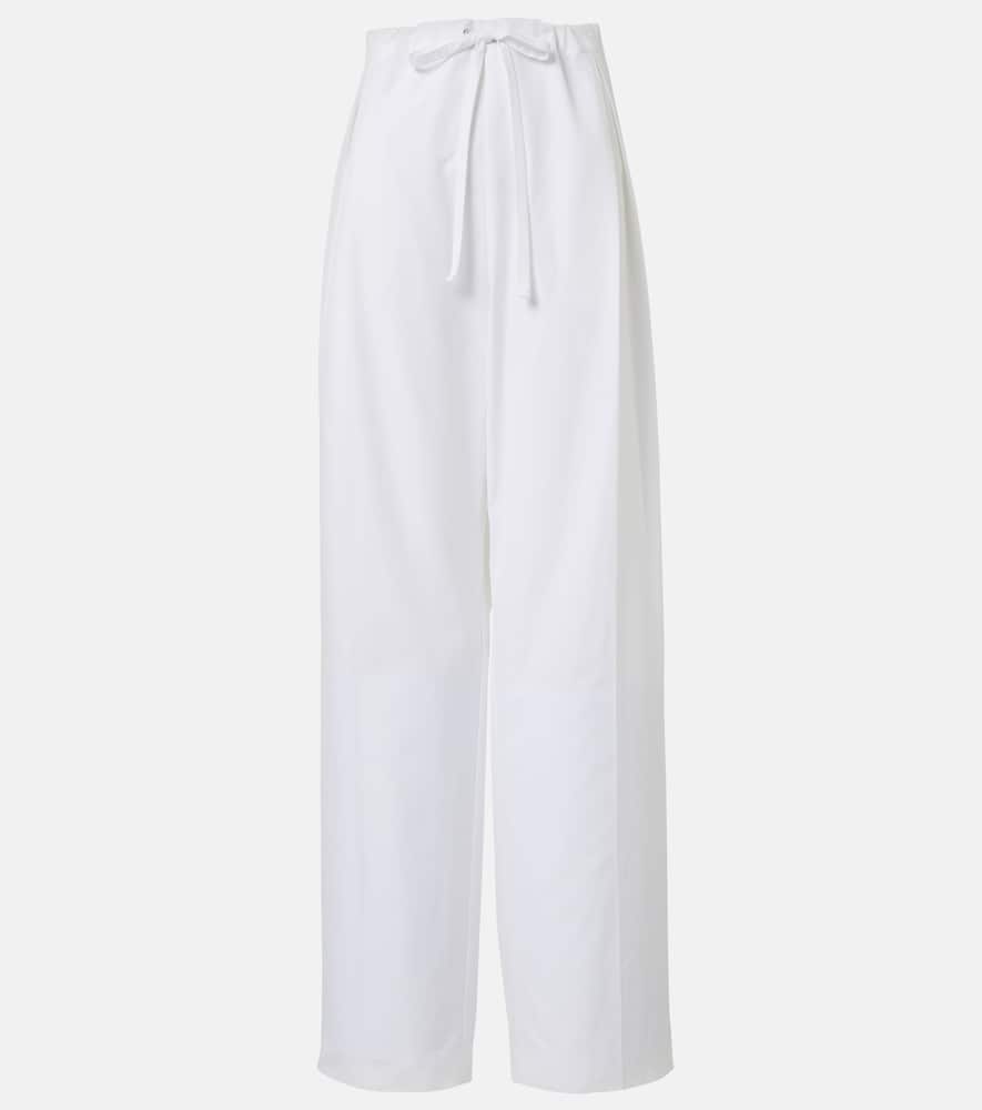 Trenton cotton poplin wide-leg pants