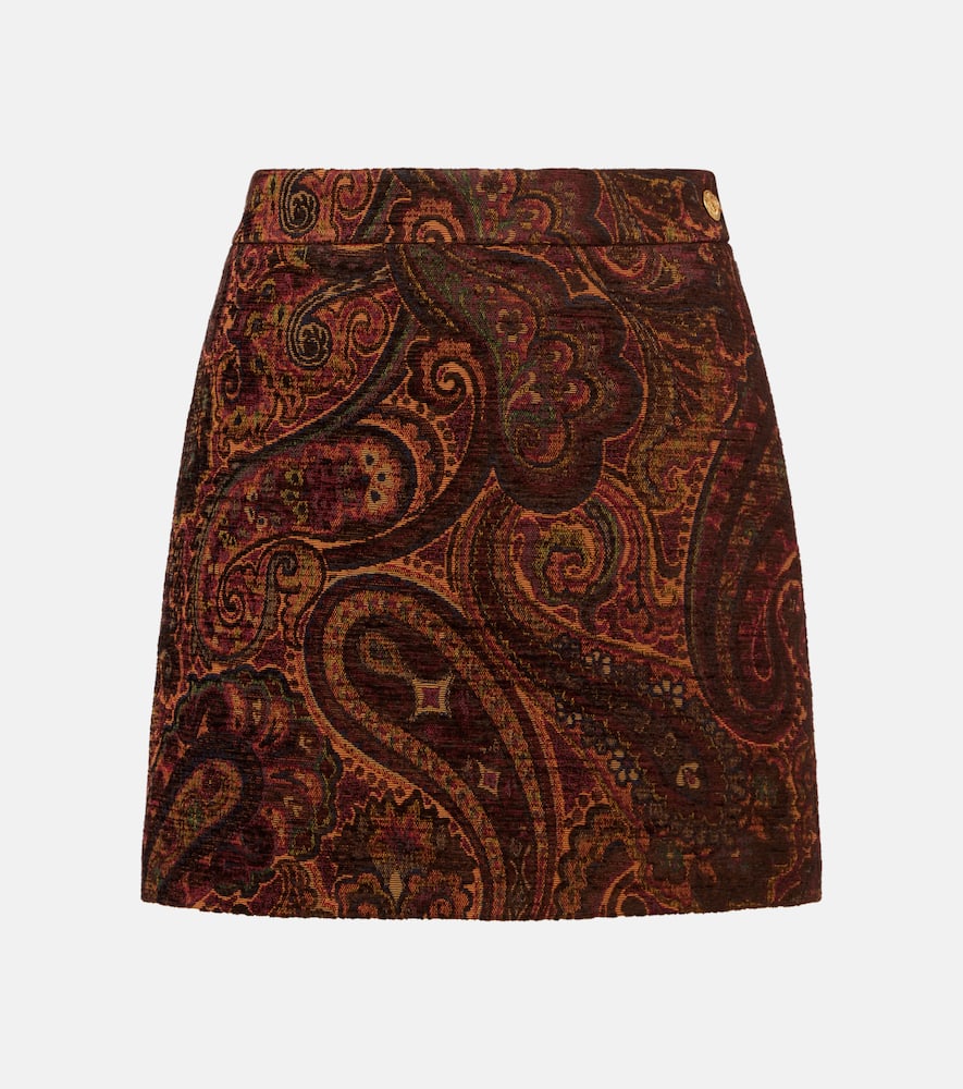 Chloé Paisley jacquard miniskirt