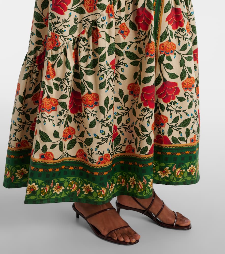 Farm Rio Floral cotton maxi dress
