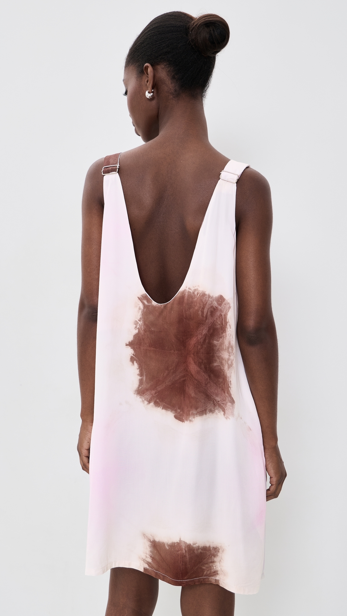 Fola Dress Pink/Brown/White