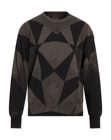 Man Sweatshirt Black Size S Cotton, Polyester