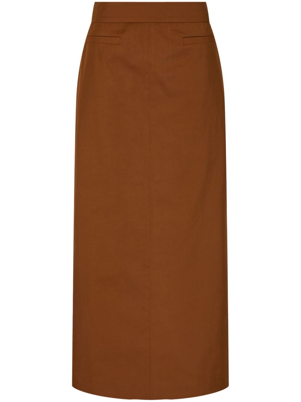 High-waisted skirt - Orange