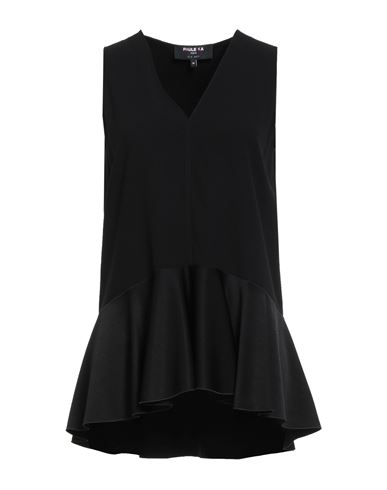 Woman Top Black Size 6 Triacetate, Polyester