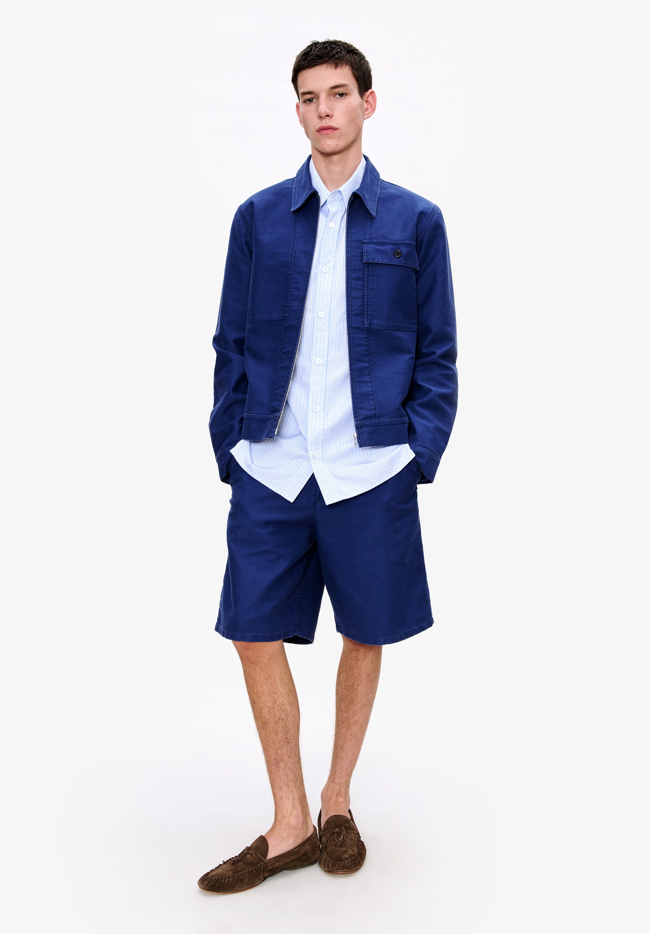 A. P.C. Andy Bermuda Shorts M Iaj - Marine Blue