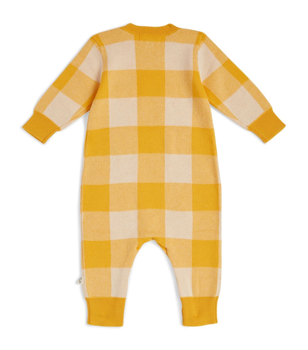 Knit Gingham Playsuit (0-12 Months)