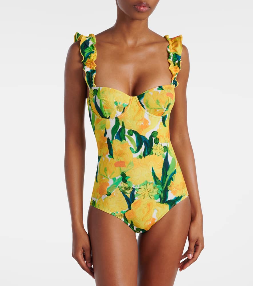 Boop floral ruffled swimsuit