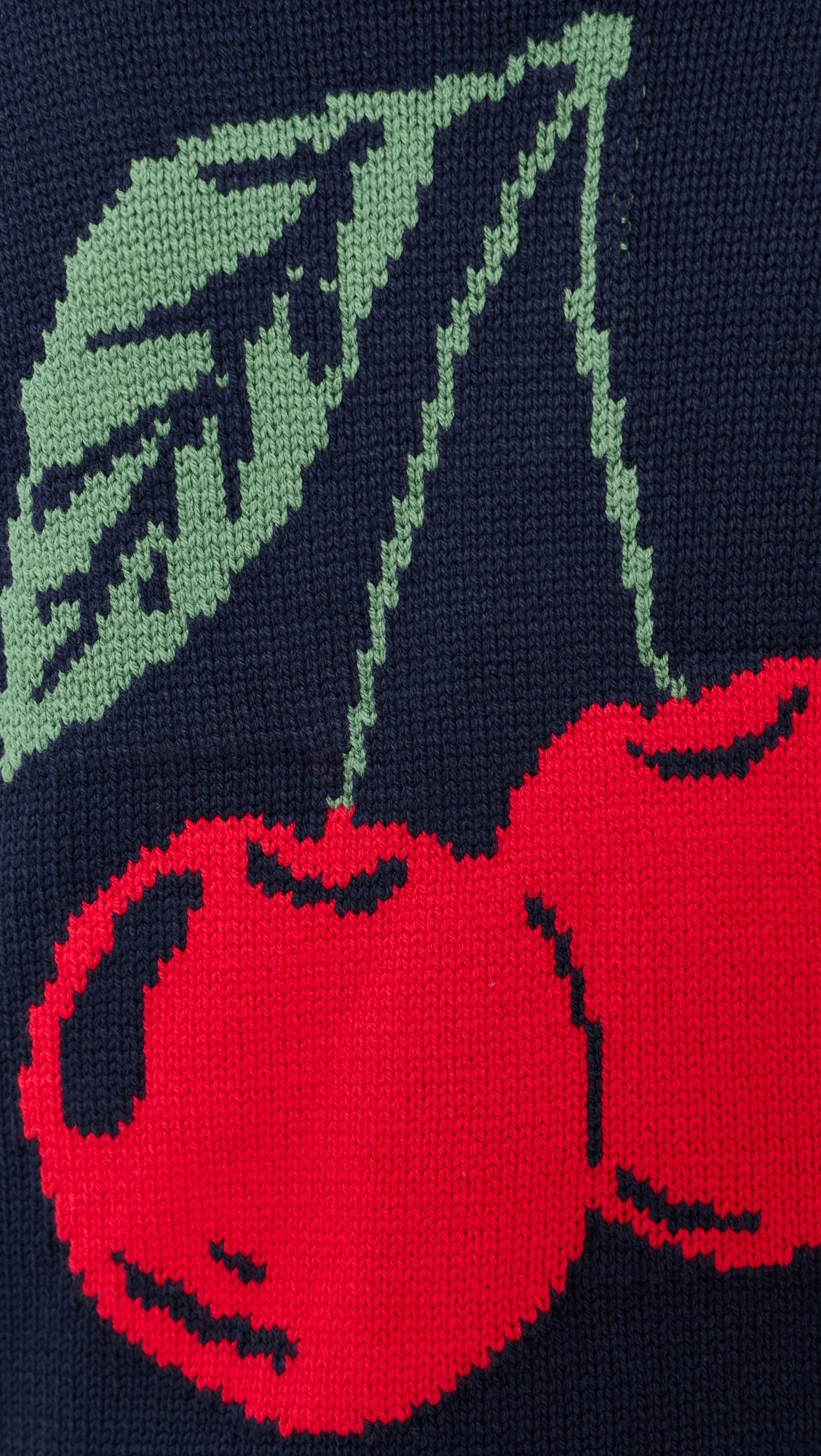 Cherry On Top Sweater Navy/White/Cherry