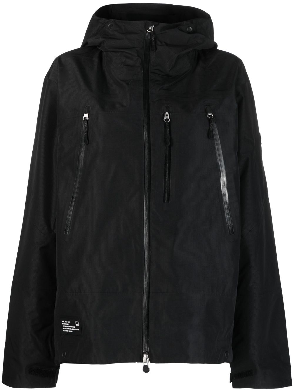 Patrol zip-up windbreaker - Black
