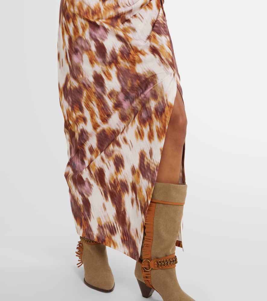 Nadela printed cotton jersey maxi dress