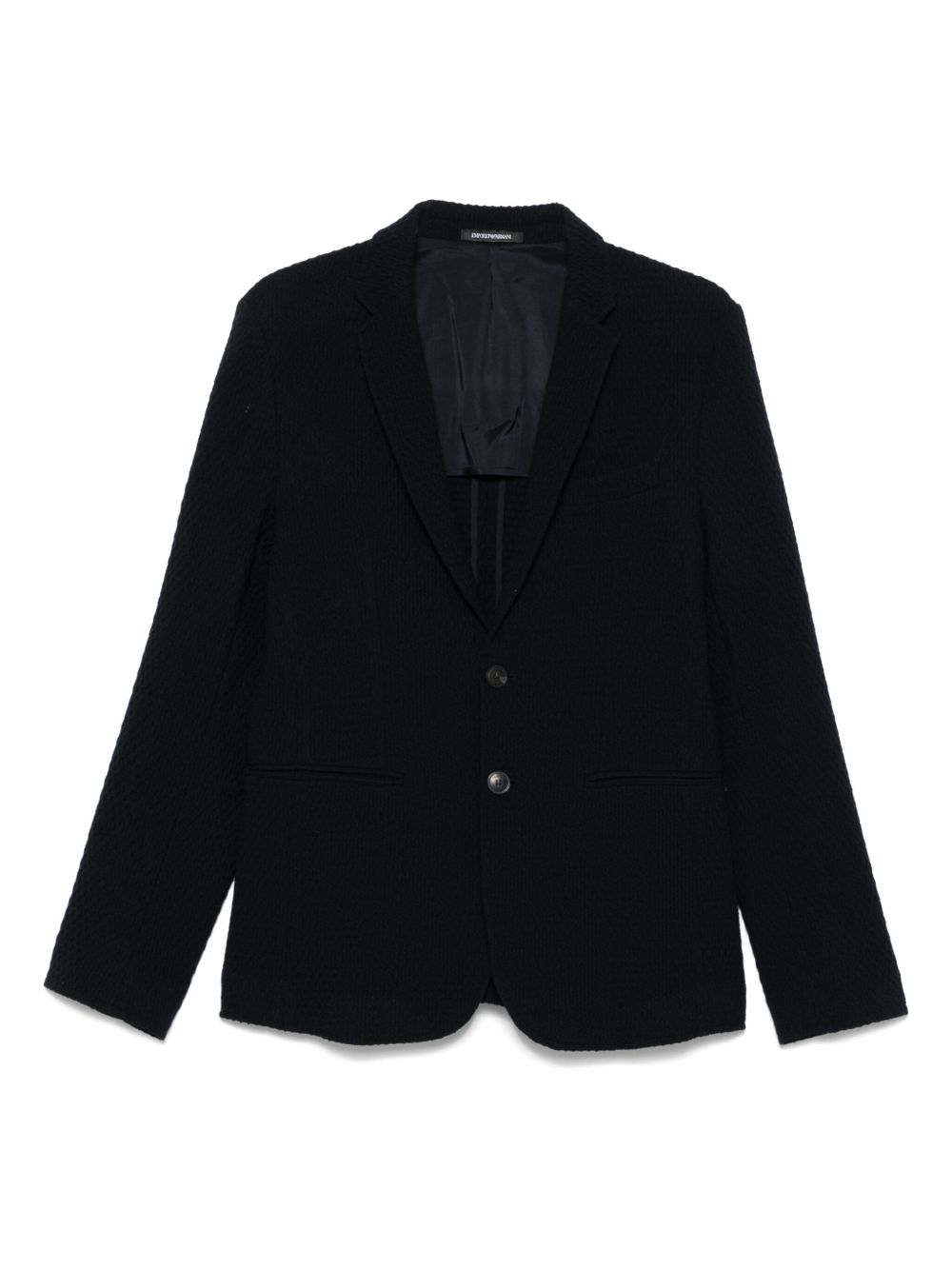 Emporio Armani textured blazer - Blue