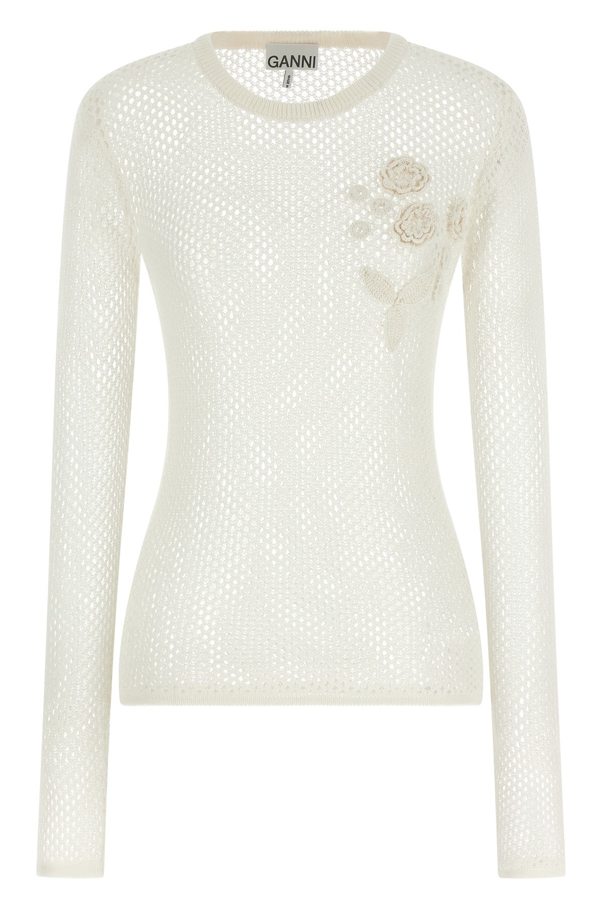 Pointelle Cotton Sweater
