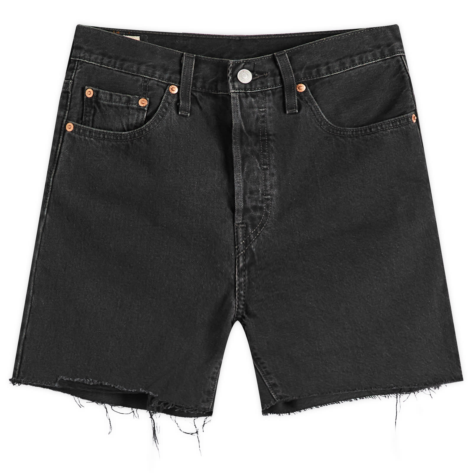 Women's 501 Mid Thigh Shorts in Lunar Black