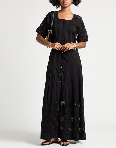 Woman Maxi dress Black Size L Cotton