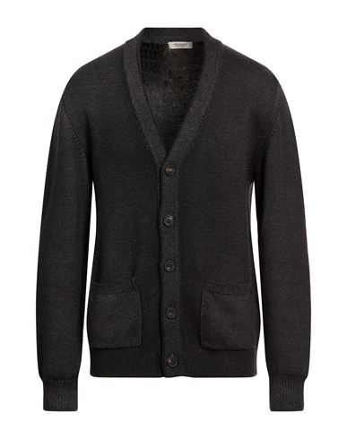 Man Cardigan Charcoal Size M Virgin Wool