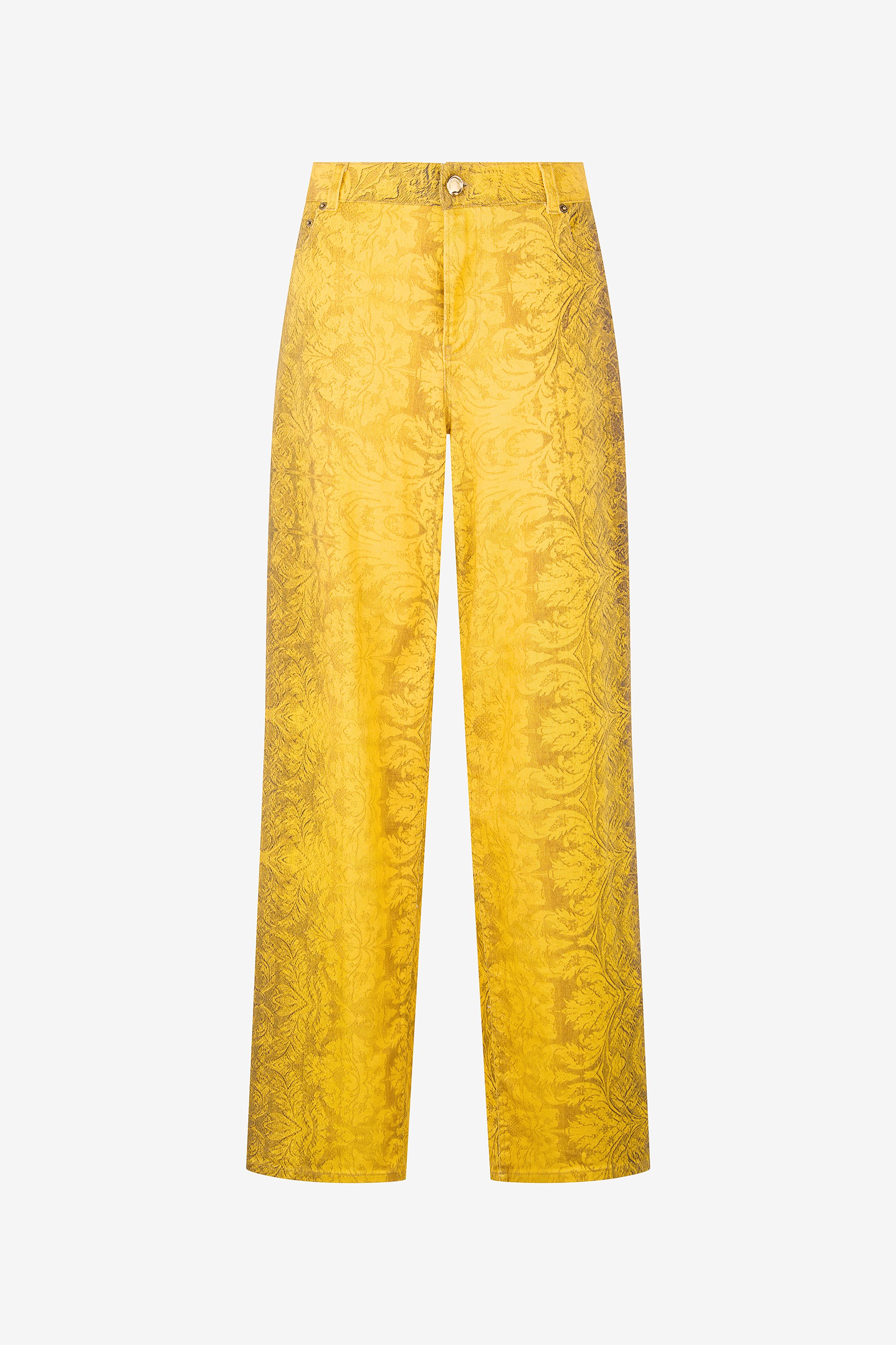 Pants With Broccato Print