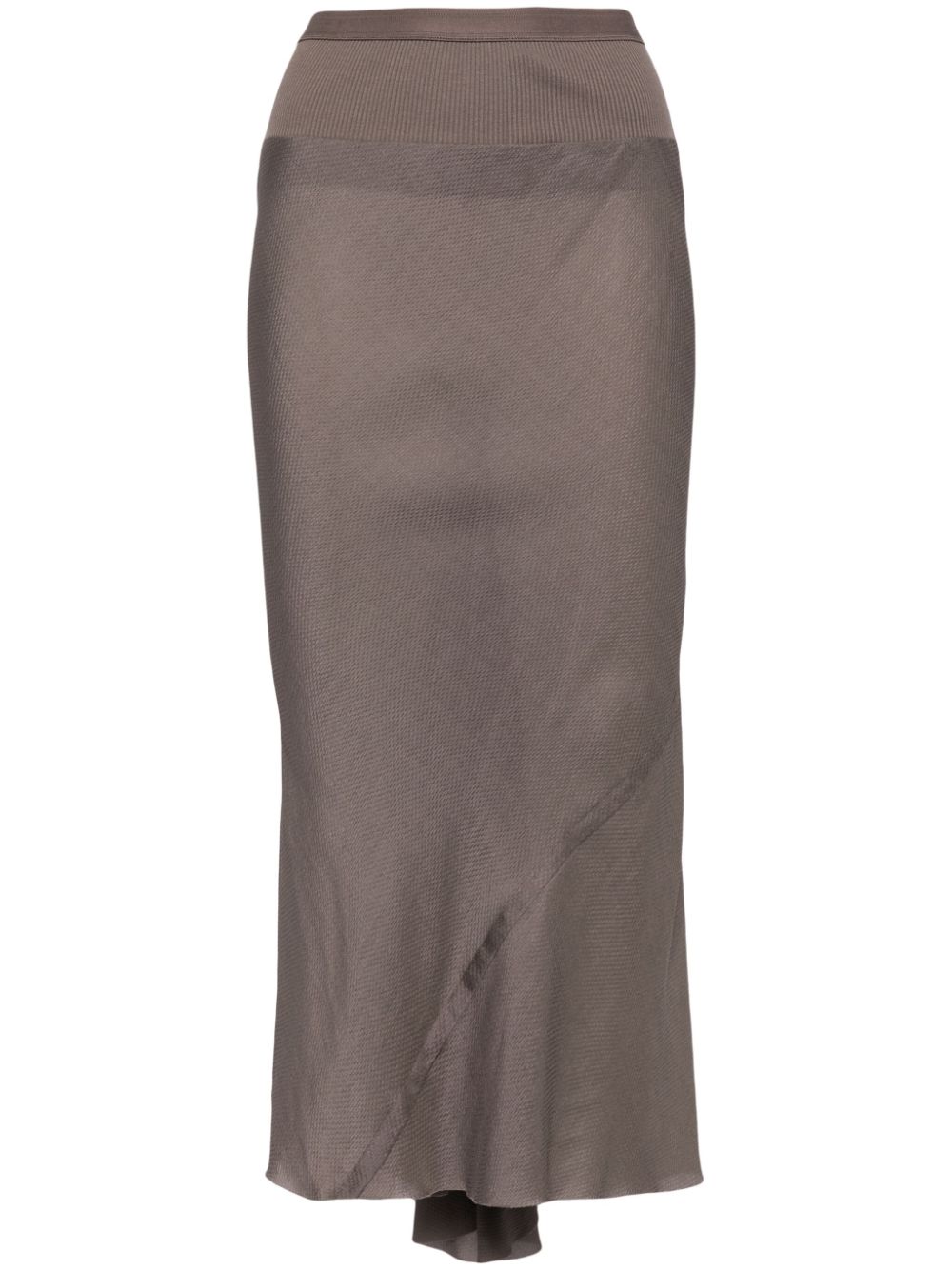 Draped midi skirt - Grey