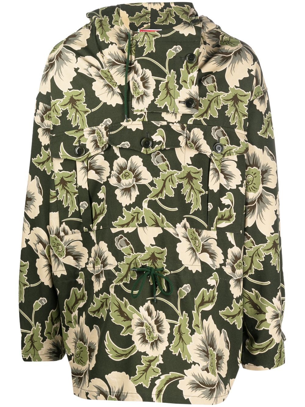 Floral lightweight jacket - Green