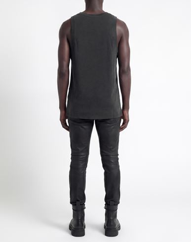 Man Tank top Charcoal Size S Cotton