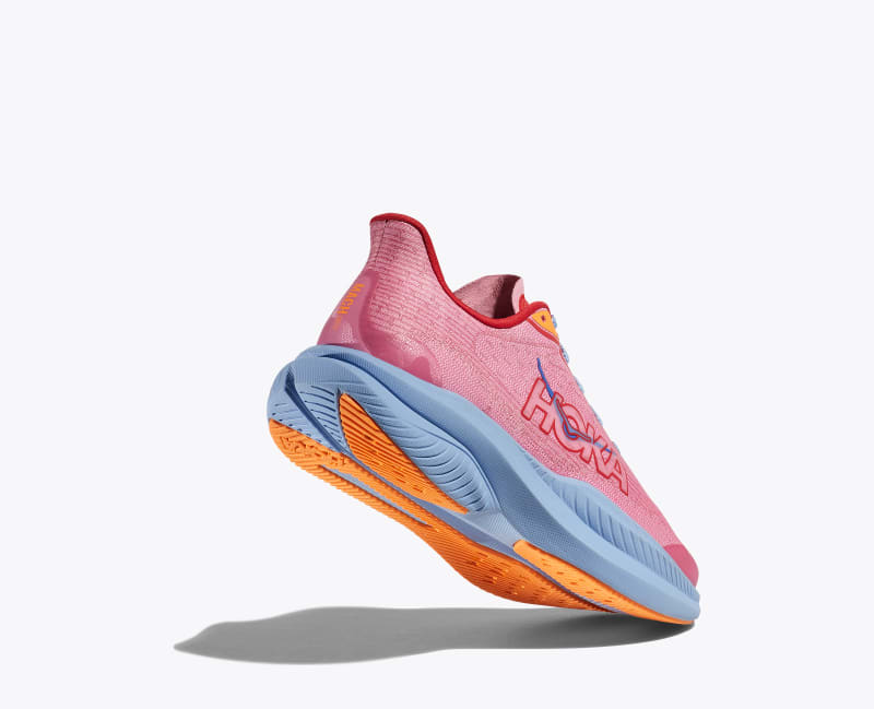 HOKA Mach 6 Shoes in Peony/Cerise