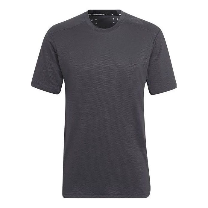 Men's Solid Color Round Neck Short Sleeve Black T-Shirt
