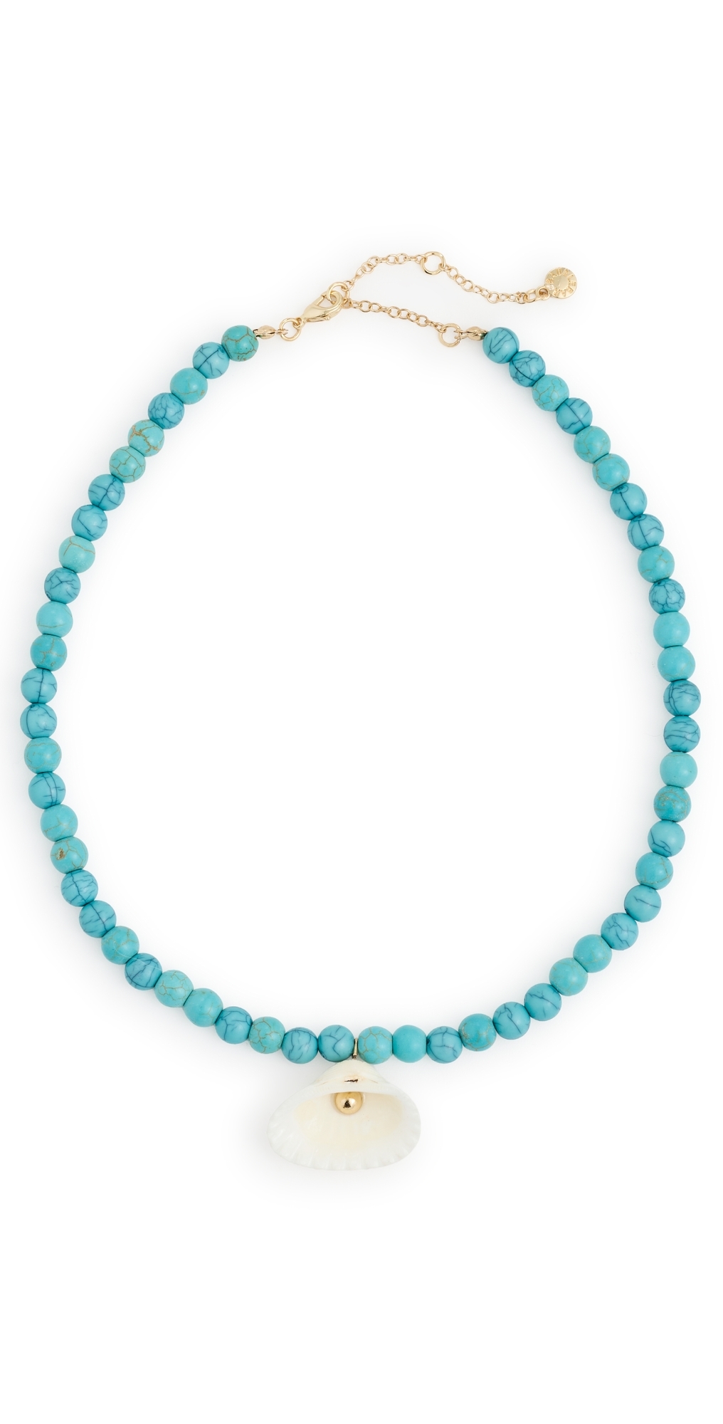 Julissa Semi-Precious Shell Necklace Turquoise One Size