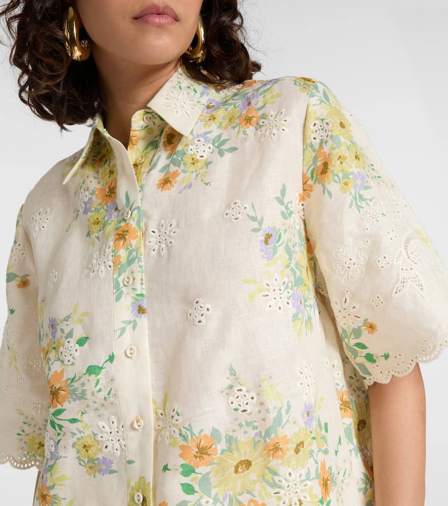 Alémais Juliette floral linen shirt