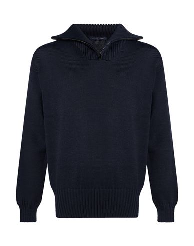 Man Turtleneck Midnight blue Size L Merino Wool, Acrylic