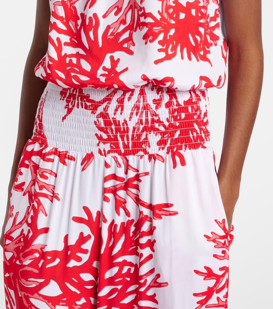 Melissa Odabash Naomi printed strapless jumpsuit