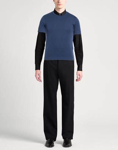 Man Sweater Navy Size 42 Lyocell, Cotton