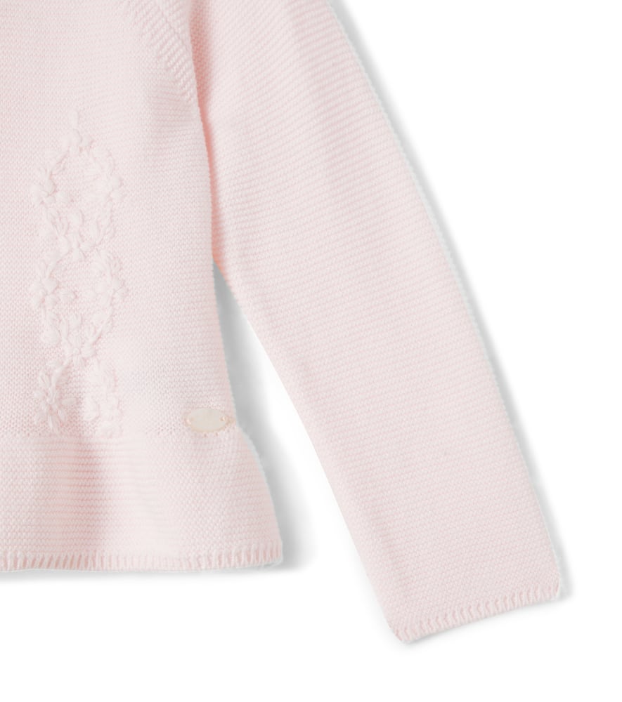 Baby embroidered cotton cardigan