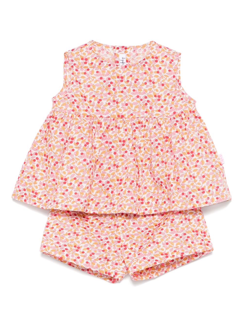 Floral-print short set - Pink